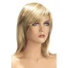 Perruques World Wigs Perruque Zoé Blond Méché - Carré Long Effilé Frange Côté - World Wigs