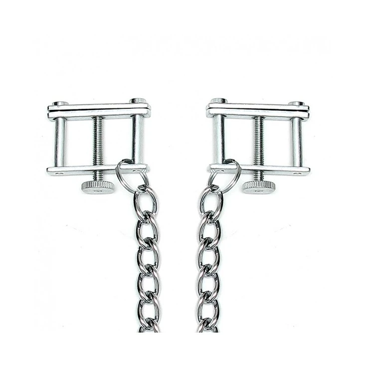 Rimba Pinces à Seins étaux Métal Avec Chaîne Métal 2 Rimba Pinces à Seins étaux Métal Avec Chaîne Métal – Image 2