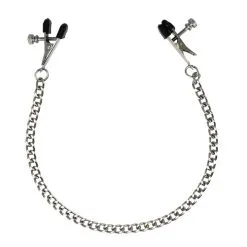 Rimba Pinces à Seins Métal à Vis Avec Chaîne Métal
