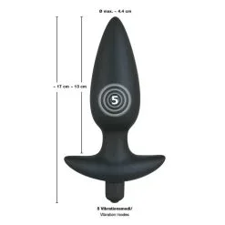 Plug Anal Vibrant Large 'Black Velvets' - You2Toys -Sextoys boutique plug anal vibrant large black velvets you2toys 4
