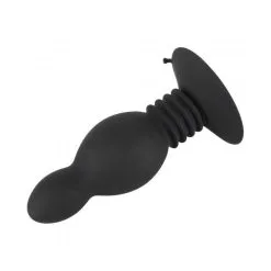 Plug Rebondissant Ventousé - Black Velvet -Sextoys boutique plug rebondissant ventouse black velvet 2