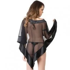 Poncho Satin Et Tulle – Eros Veneziani 7 Poncho Satin Et Tulle – Eros Veneziani -Sextoys boutique poncho satin et tulle eros veneziani 2