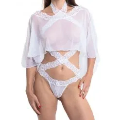Poncho Tulle Et Dentelle - Collection Exclusive Paradise Boutik