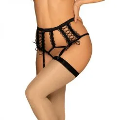 Porte-Jarretelles Avec String Ouvert Intégré - Obsessive