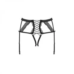 Porte-Jarretelles Avec String Ouvert Intégré - Obsessive -Sextoys boutique porte jarretelles avec string ouvert integre obsessive 5
