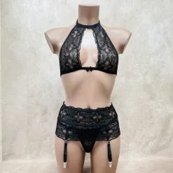 Porte-jarretelles Dentelle & Noeud - Eros Veneziani 11 Porte-jarretelles Dentelle & Noeud - Eros Veneziani -Sextoys boutique porte jarretelles dentelle noeud eros veneziani 5