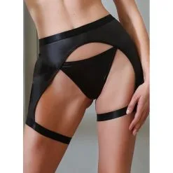 Porte-Jarretelles En Wetlook 'Karma Cat' – Jolidon -Sextoys boutique porte jarretelles en wetlook karma cat jolidon 2