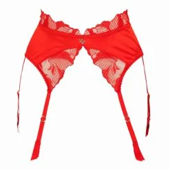Porte-Jarretelles Rouge ‘Libertine’ – Impudique By Catanzaro -Sextoys boutique porte jarretelles rouge libertine impudique catanzaro 3