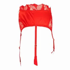 Porte-Jarretelles Rouge ‘Libertine’ – Impudique By Catanzaro -Sextoys boutique porte jarretelles rouge libertine impudique catanzaro 4
