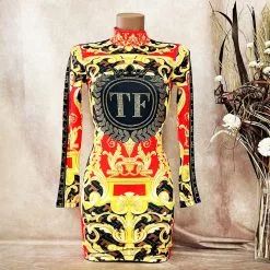 Robe à Strass Et Imprimés Baroques -Sextoys boutique robe a strass et imprimes baroques 2