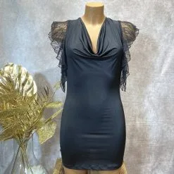 Collection Exclusive Paradise Boutik Robe Col Bénitier Et Dos Nu - Prêt-à-Porter Paradise Boutik -Sextoys boutique robe col benitier et dos nu 3