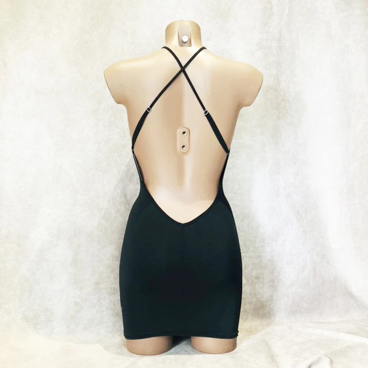 Robe Courte Dos Nu Avec Col Halter - OutX 2 Robe Courte Dos Nu Avec Col Halter - OutX – Image 2