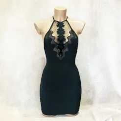 Robe Courte Dos Nu Avec Col Halter - OutX