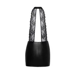 Robe Courte En Dentelle Et Wetlook ‘Boudoir Stories’ – Noir Handmade -Sextoys boutique robe courte en dentelle et wetlook boudoir stories noir handmade 4