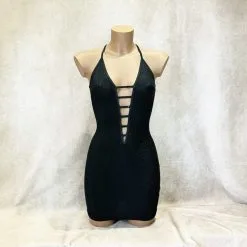 Robe Décolletée ‘Lurex Et Strass’ – OutX