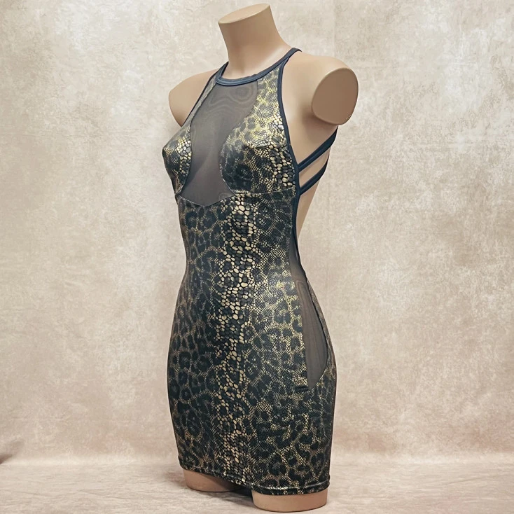 Robe Dos Nu Imprimé Serpent - OutX 3 Robe Dos Nu Imprimé Serpent - OutX – Image 3