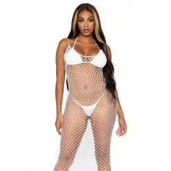 Robe Longue En Résille - Leg Avenue -Sextoys boutique robe longue en resille leg avenue 4
