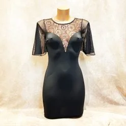 Robe Moulante ‘Décolleté En Dentelle Crochet’ – OutX