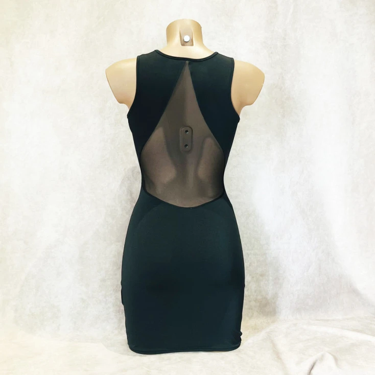 Robe Moulante Dos Nu En Tulle - OutX 2 Robe Moulante Dos Nu En Tulle - OutX – Image 2