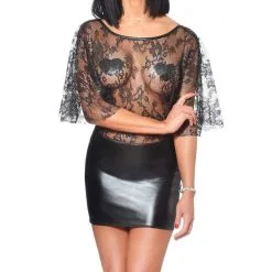 Patrice Catanzaro Robe Mulan Dentelle Et Wetlook - Catanzaro