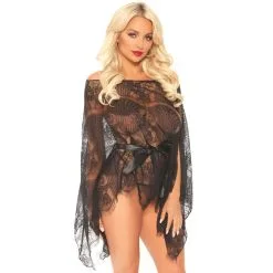 Poncho Dentelle Et String - Leg Avenue