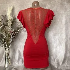 Collection Exclusive Paradise Boutik Robe Dentelle Au Dos - Prêt-à-Porter Paradise Boutik -Sextoys boutique robe sexy col v profond 9