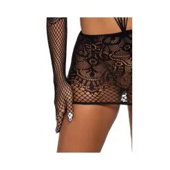 Robe Tube Résille Et Gants Assortis – Leg Avenue -Sextoys boutique robe tube resille et gants assortis leg avenue 7