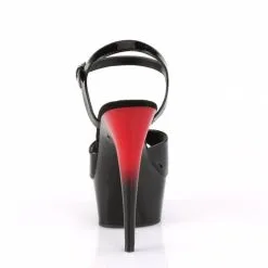 Sandales à Talon Et Plateforme Contraste Noir Et Rouge - Pleaser USA -Sextoys boutique sandales a talon et plateforme contraste noir et rouge pleaser usa 3