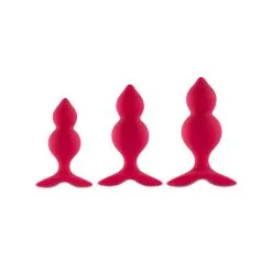 Set De 3 Plugs 'Bibi Twin' - FeelzToys -Sextoys boutique set de 3 plugs bibi twin butt feelztoys 3