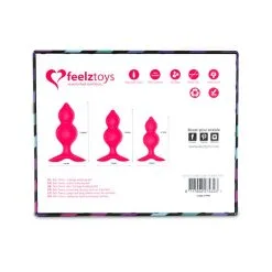 Set De 3 Plugs 'Bibi Twin' - FeelzToys -Sextoys boutique set de 3 plugs bibi twin butt feelztoys 4