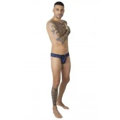 Slip Brésilien En Dentelle Bleue - Eros Veneziani -Sextoys boutique slip bresilien en dentelle bleue eros veneziani 2