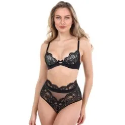 Slip Brésilien Taille Haute En Dentelle ‘Valse’ - Jolidon -Sextoys boutique slip bresilien taille haute en dentelle valse jolidon 2