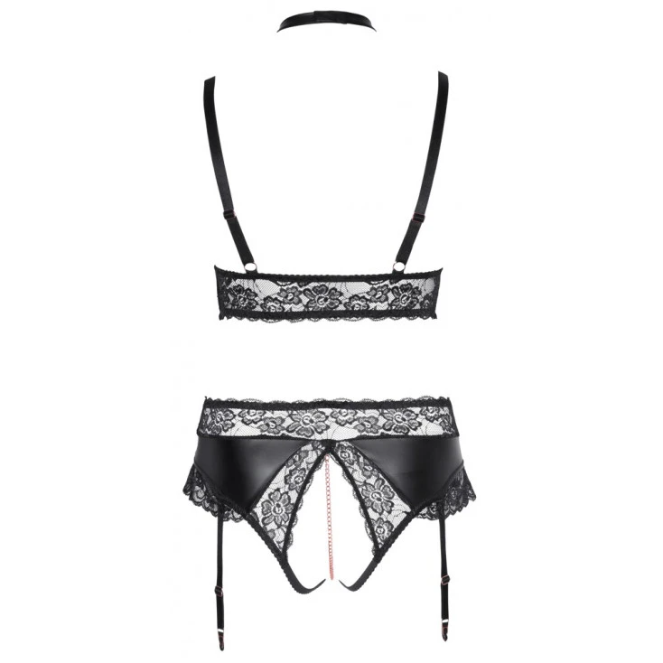 Cottelli Collection Soutien-Gorge, Culotte Ouverte Et Jarretelles Courbes Généreuses - Cottelli 6 Cottelli Collection Soutien-Gorge, Culotte Ouverte Et Jarretelles Courbes Généreuses - Cottelli – Image 6