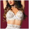 Soutien-gorge 'Giselle' Blanc & Reflets Argent - Impudique By Catanzaro