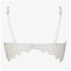 Soutien-gorge 'Giselle' Blanc & Reflets Argent - Impudique By Catanzaro -Sextoys boutique soutien gorge giselle blanc reflets argent impudique by catanzaro 4