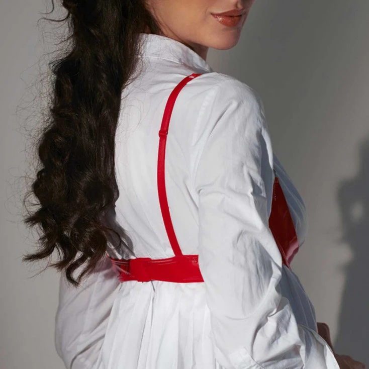 Soutien-Gorge Ouvert En Vinyle 'Annabelle' - Patrice Catanzaro 3 Soutien-Gorge Ouvert En Vinyle 'Annabelle' - Patrice Catanzaro – Image 3