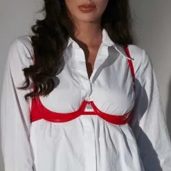 Soutien-Gorge Ouvert En Vinyle 'Annabelle' - Patrice Catanzaro