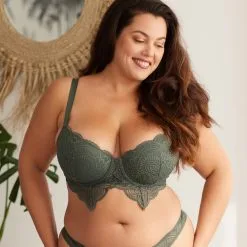 Soutien-Gorge Push-Up ‘Berry’ Kaki – Valege Lingerie -Sextoys boutique soutien gorge push up berry kaki valege lingerie 2