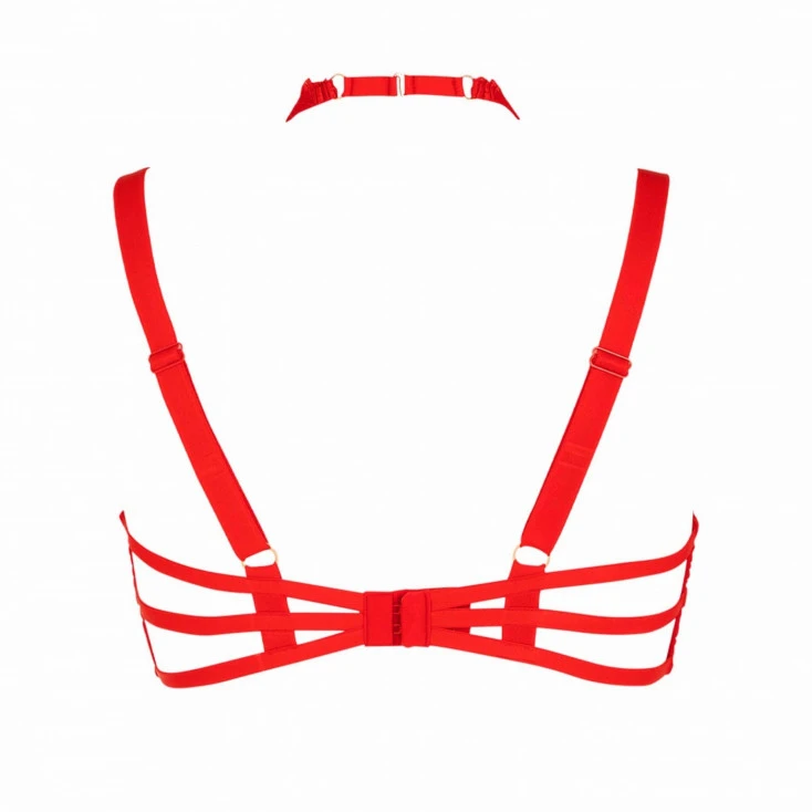 Soutien-Gorge Rouge Avec Harnais ‘Libertine’ – Impudique By Catanzaro 7 Soutien-Gorge Rouge Avec Harnais ‘Libertine’ – Impudique By Catanzaro – Image 7