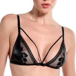 Soutien-Gorge Triangle Wetlook Et Résille ‘Bad Habits’ – Jolidon