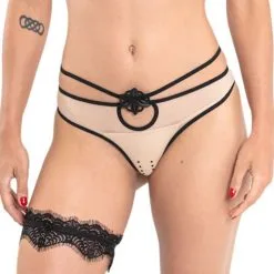 String Brésilien Tulle Chair Transparent - Collection Exclusive Paradise Boutik