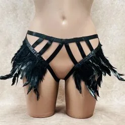 Collection Exclusive Paradise Boutik String Brides Extensibles & Plumes