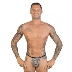 String Mini En Dentelle Florale Bicolore – Eros Veneziani