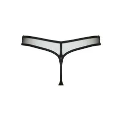 String Noir En Tulle Transparent ‘Light My Fire’ – Jolidon -Sextoys boutique string noir tulle transparent light my fire jolidon 3