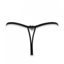 String Nu à Plumes Cachou - Les Éphémères By Luxxa -Sextoys boutique string nu a plumes cachou les ephemeres by luxxa 3