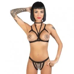 String Ouvert Broderie Et Strass – Eros Veneziani -Sextoys boutique string ouvert broderie et strass eros veneziani 2