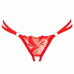 String Ouvert Rouge ‘Libertine’ – Impudique By Catanzaro