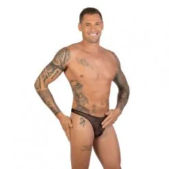 String Tulle Transparent & Motifs Géométriques – Eros Veneziani