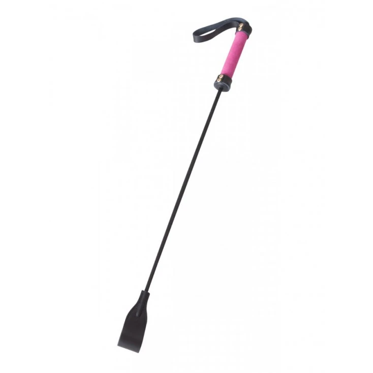 Rimba Cravache à Cheval Tressée Rose 1 Rimba Cravache à Cheval Tressée Rose