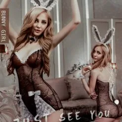 Tenue De Bunny Girl Sexy - 5 Pièces